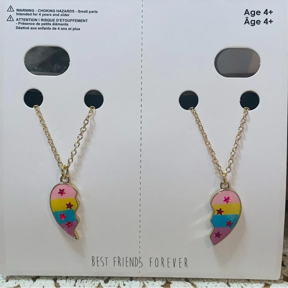 Best‎ Friends Forever Heart Necklaces